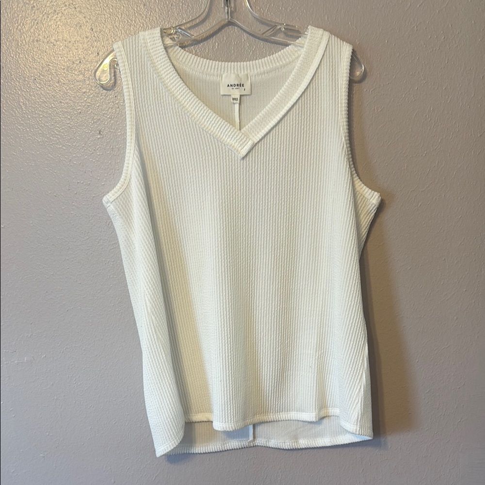 White Sleeveless Top